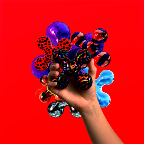 image of a hand holding multiple X-shaped items