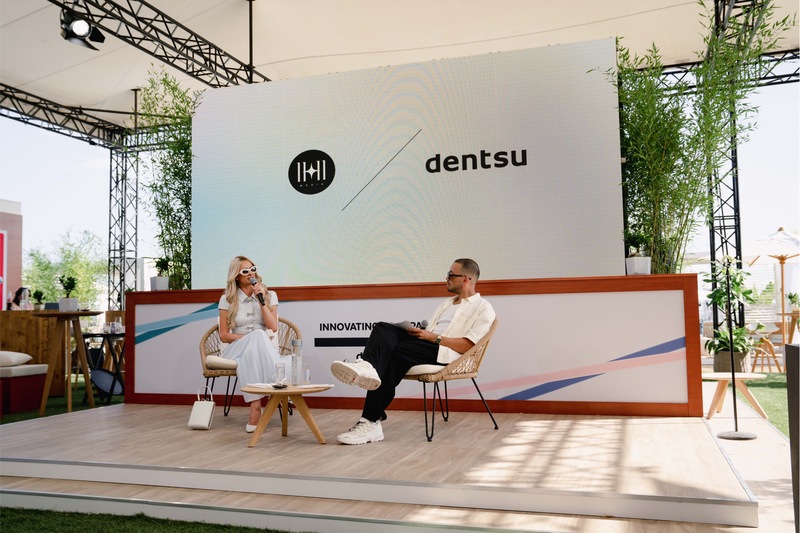 image of paris hilton and nate nicely at dentsu beach house cannes lions 2025 media